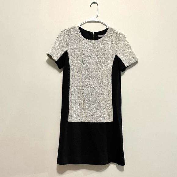 classiques entier black&gray colorblock dress with exposed back zipper - Picture 5 of 17